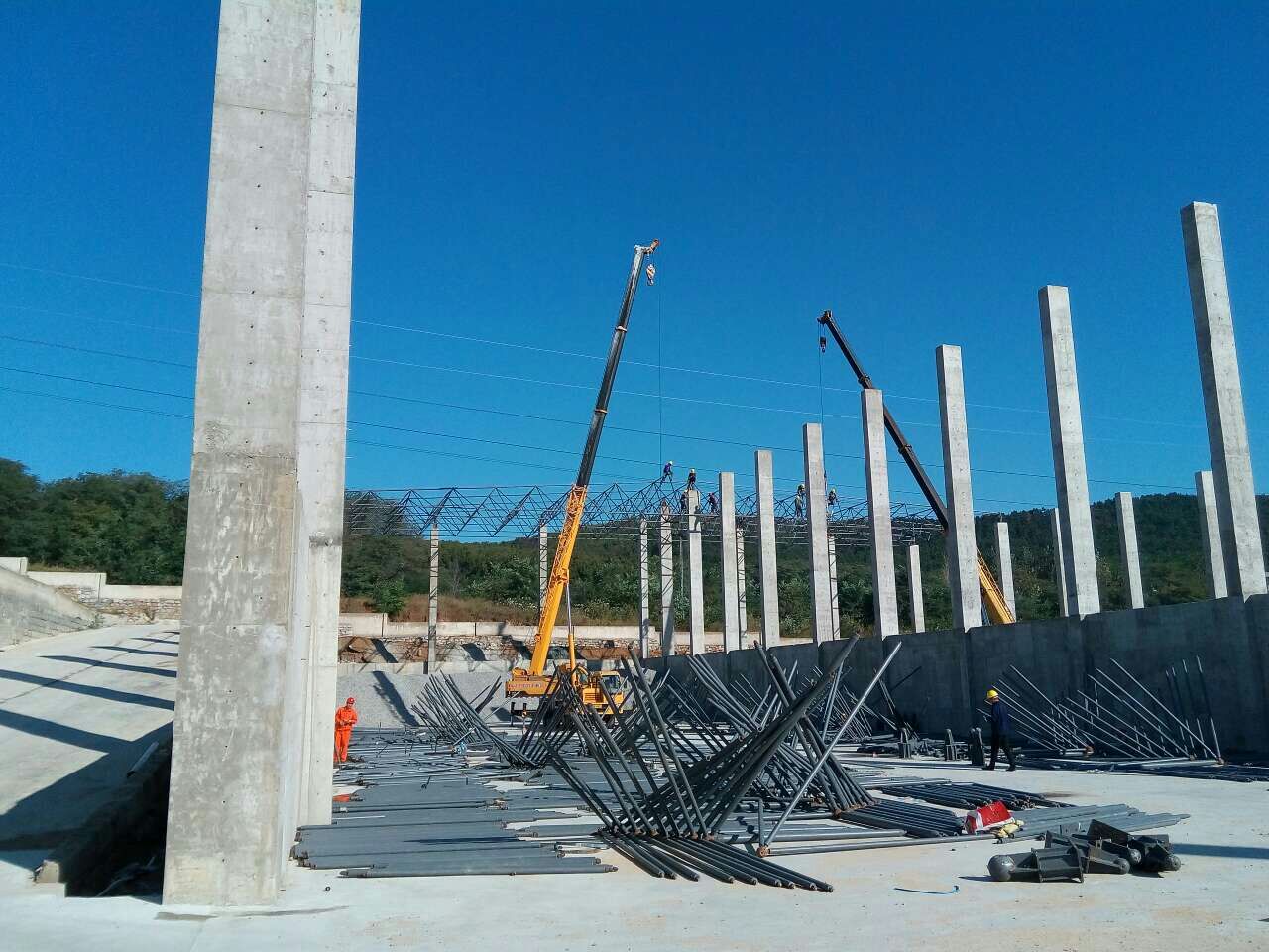 湘乡搅拌站网架